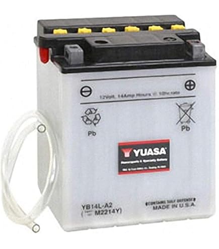 Amazon.com: Yuasa YUAM2214B YB14L-B2 Battery : Automotive